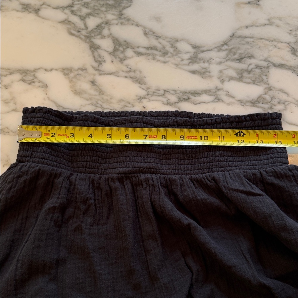 Quince Black Maxi Skirt with Smocked Waist NWT - Picture 11 of 14